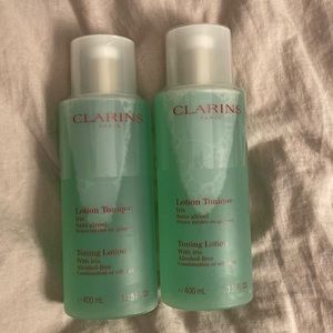 NEW CLARINS Iris Purifying Toning Lotion with Iris 13.5oz Two Pack DISCONTINUED